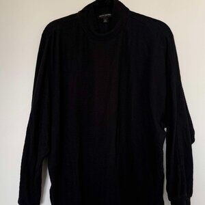 Ribbed Black Turtleneck (a little oversized)